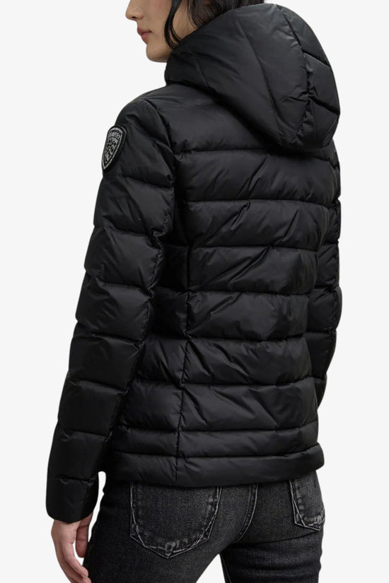 Piumino Full Zip Con Cappuccio Charme-blauer-Nero-Donna-25wbldc03100 006047 999ei-