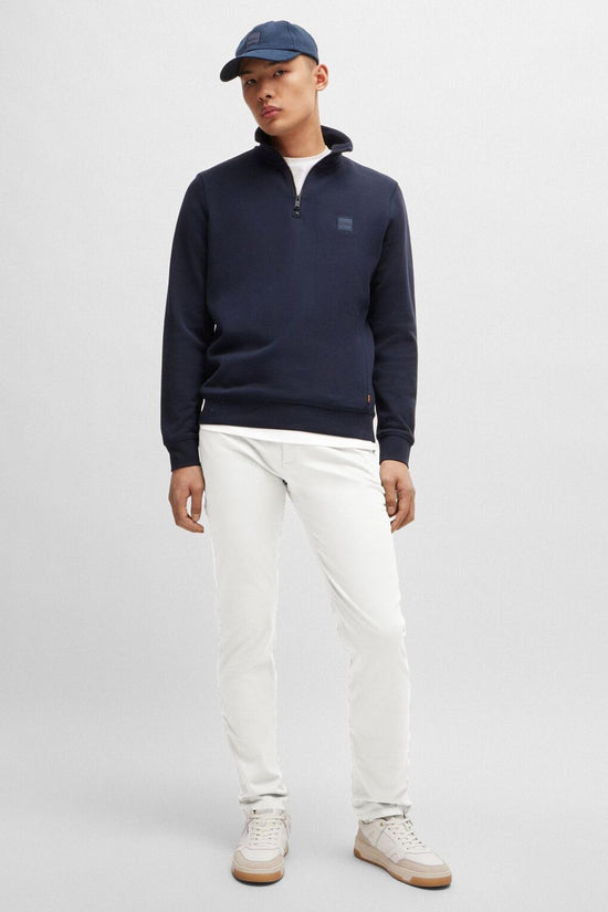 Pantaloni Chino Slim Fit In Cotone Elasticizzato-boss-Bianco-Uomo-50510933 106-