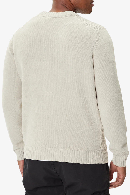 Maglione Girocollo Ciniglia Con Taschino-aeronautica militare-Beige-Uomo-252ma1573ul00539 73104-