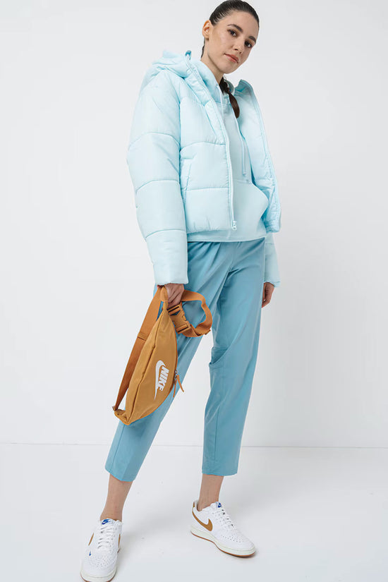 Piumino Full Zip Con Cappuccio Therma-FIT-nike sportswear-Blu-Donna-Fz5899 474-