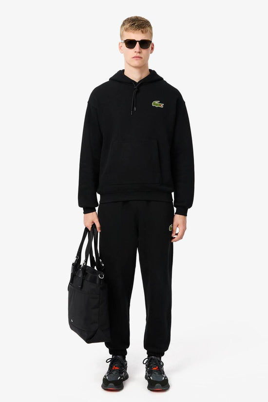 Felpa Con Cappuccio Con Stemma-lacoste-Nero-Uomo-Sh2754 00 031-