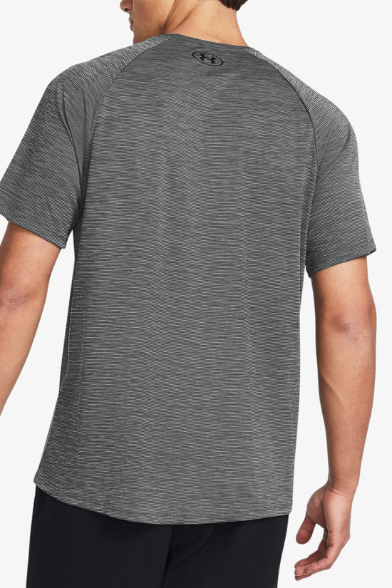 T-Shirt Maniche Tech Textured-under armour-Grigio-Uomo-1382796 025-