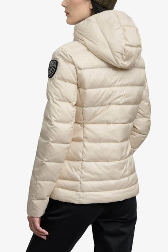 Piumino Full Zip Con Cappuccio Charme-blauer-Beige-Donna-25wbldc03100 006047 907gg-
