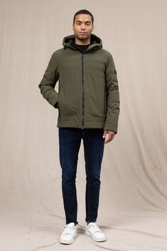 Giubbotto Full Zip Con Cappuccio In Softshell Loge Srt 01-peuterey-Verde-Uomo-Peu5566 01192020 689-