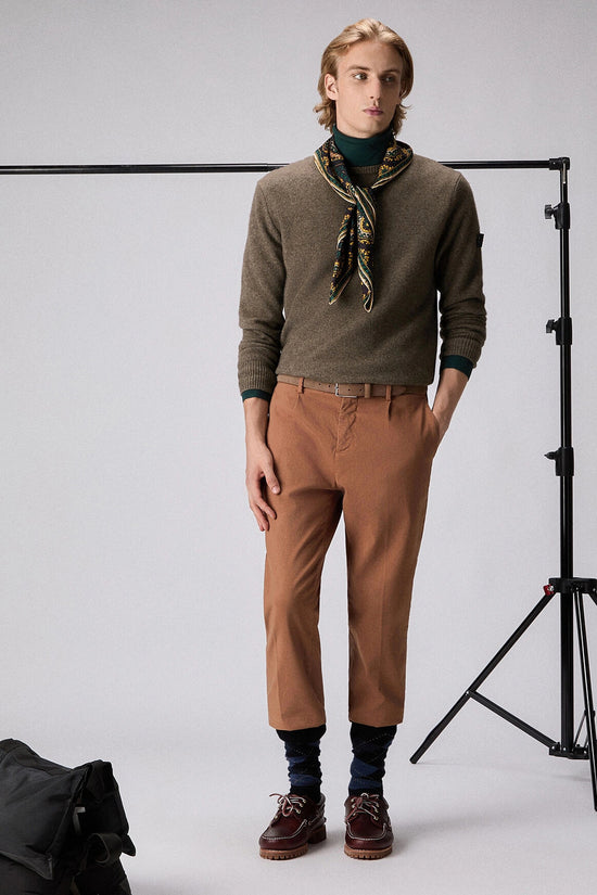 Maglione Girocollo In Misto Lana Yak Gediz 02-peuterey-Marrone-Uomo-Peu5621 99012205 766-