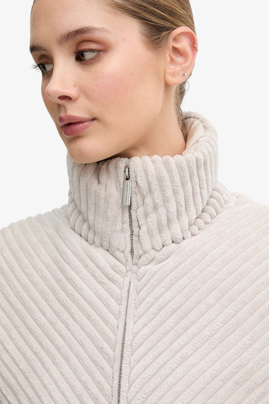 Piumino Full Zip In Vellutto A Coste-colmar-Beige-Donna-2187 2zm 06-
