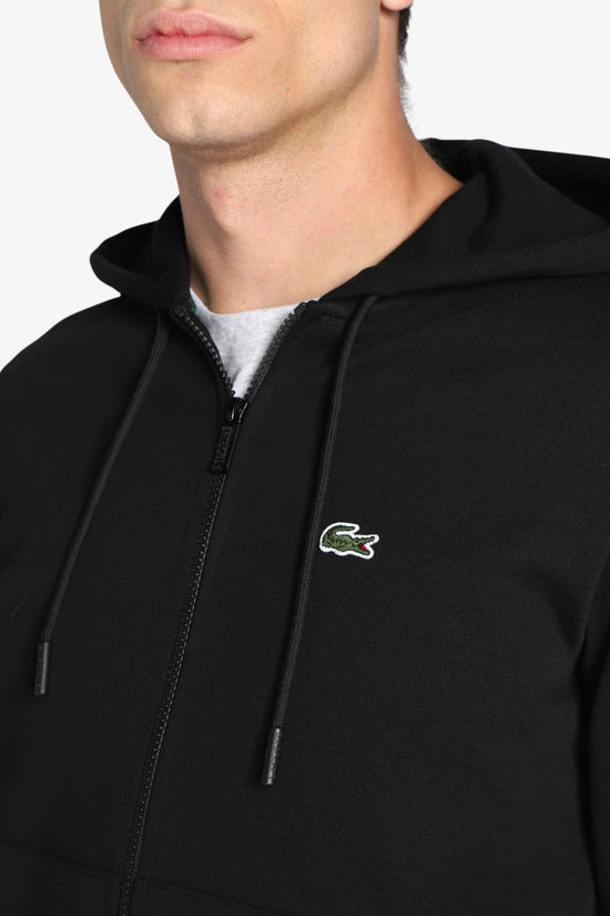 Felpa Full Zip Con Cappuccio-lacoste-Nero-Uomo-Sh9626 00 031-