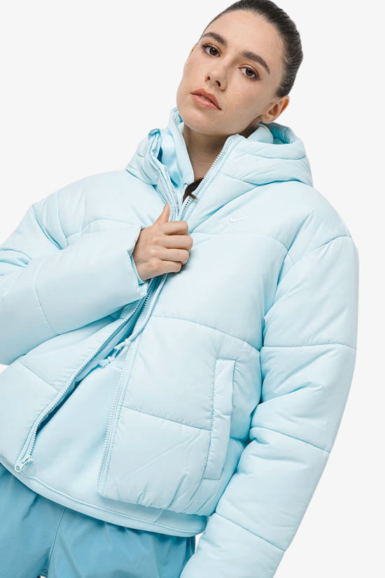 Piumino Full Zip Con Cappuccio Therma-FIT-nike sportswear-Blu-Donna-Fz5899 474-