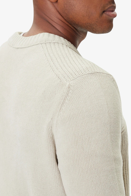 Maglione Girocollo Ciniglia Con Taschino-aeronautica militare-Beige-Uomo-252ma1573ul00539 73104-