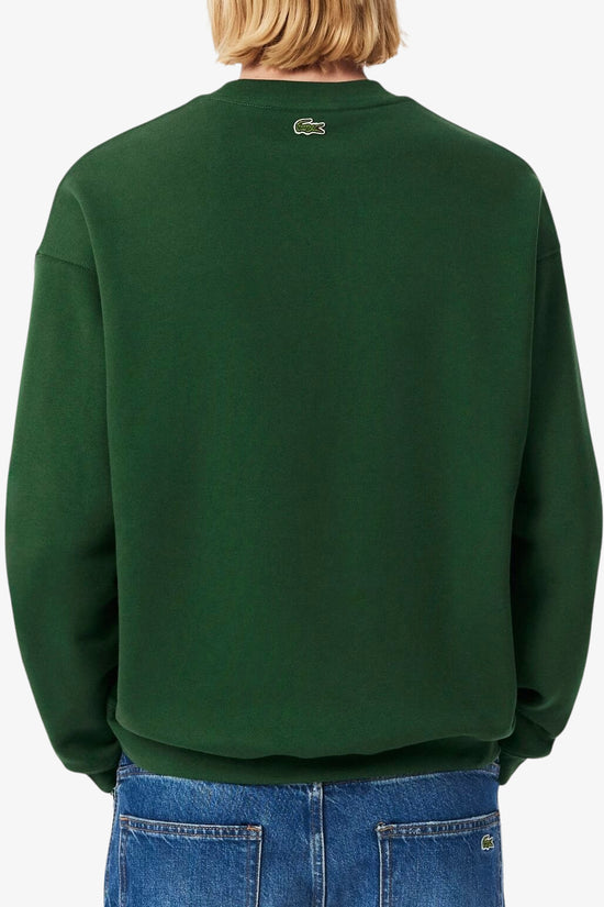 Felpa Girocollo Con Ricamo Heritage-lacoste-Verde-Uomo-Sh5888-00 132-