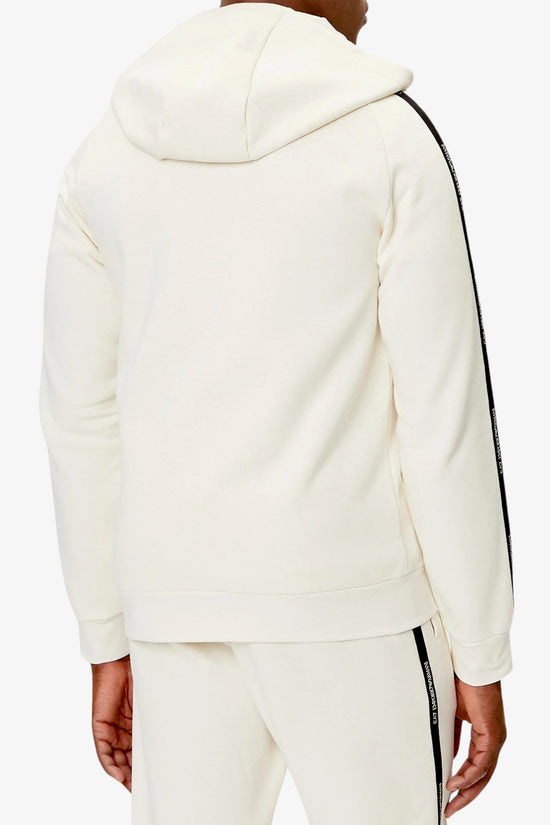 Felpa Full Zip Con Cappuccio Bande Logo Series-emporio armani ea7-Bianco-Uomo-7m000973 af10377 u1105-