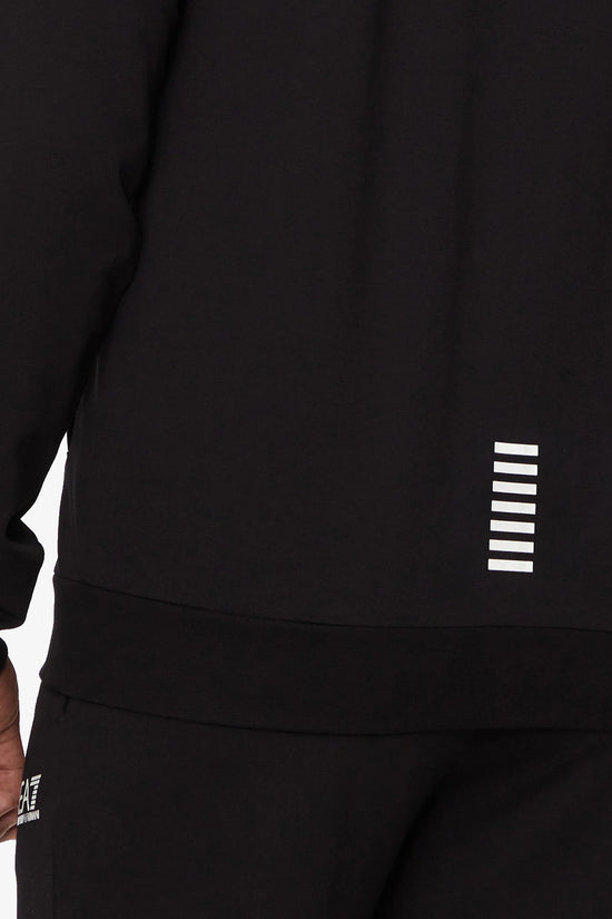 Felpa Full Zip Con Cappuccio Core Identity-emporio armani ea7-Nero-Uomo-8npm33 pjvrz 1200-
