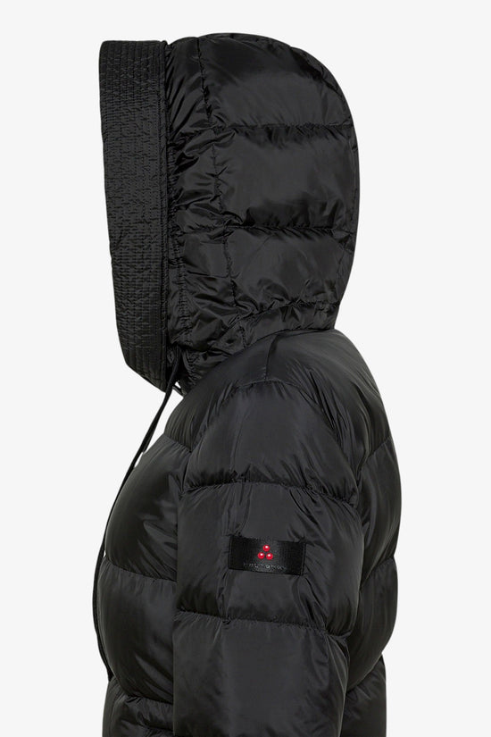 Piumino Lungo Full Zip Con Cappuccio Nunki Mqn 02-peuterey-Nero-Donna-Ped5444 01181967 ner-