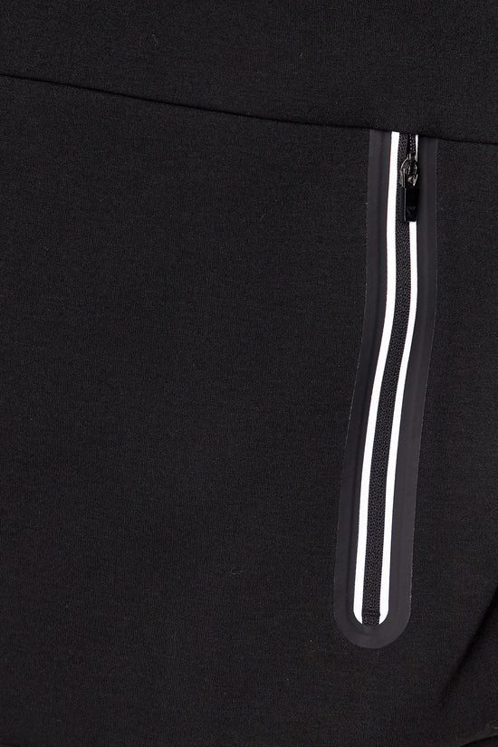 Felpa Full Zip Con Cappuccio Premium Shield In Misto Viscosa Stretch-emporio armani ea7-Nero-Uomo-8npm20 pj4ez 1200-