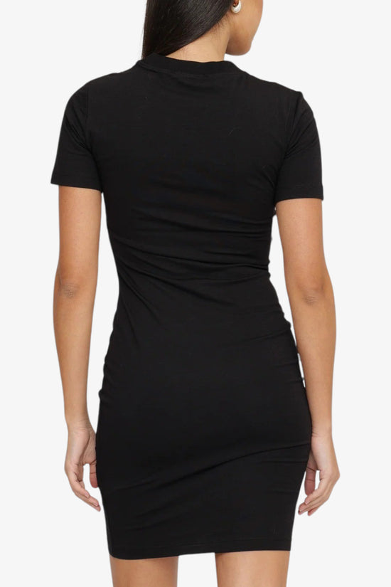 Vestito Corto Con Cristalli Outline Barocco-versace jeans couture-Nero-Donna-78haoc06 cj02c g89-