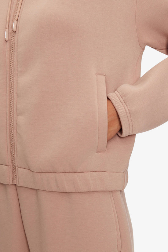 Felpa Full Zip Logo Strass Cecilia-guess-Rosa-Donna-V4bq14k7uw2 g1ah-