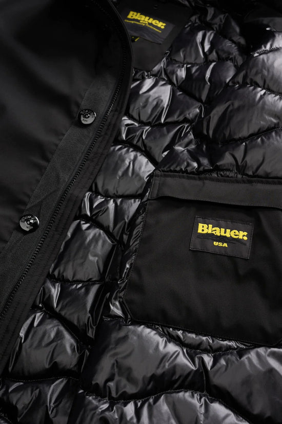 Parka Full Zip Con Cappuccio Chester-blauer-Nero-Uomo-25wbluk03142 005480 999-