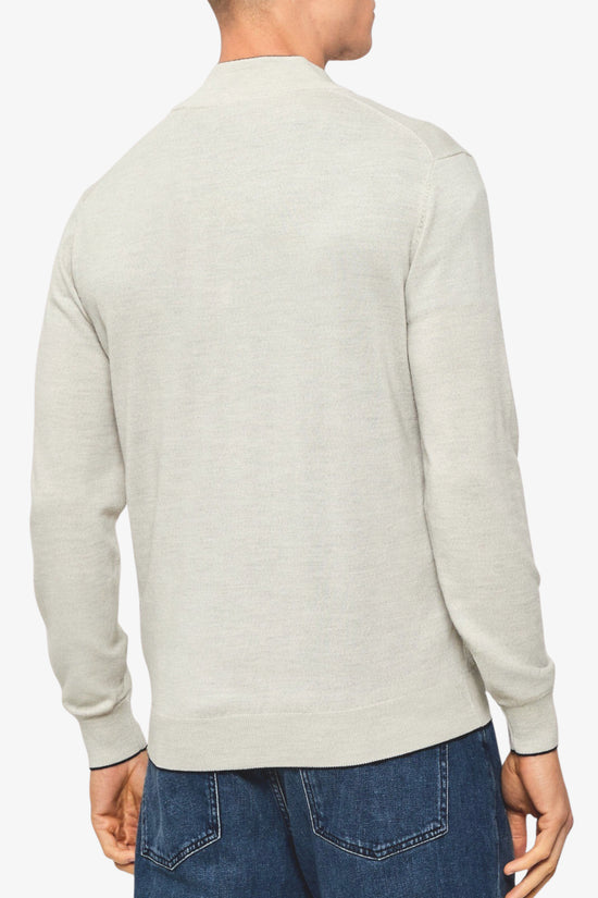 Cardigan Full Zip Leggero In Lana Merino-aeronautica militare-Grigio-Uomo-252ma1569ul00415 17267-