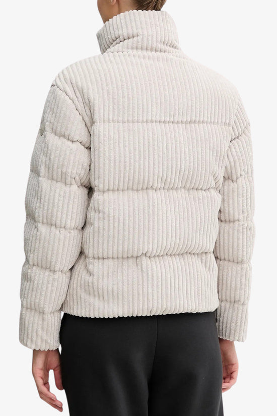Piumino Full Zip In Vellutto A Coste-colmar-Beige-Donna-2187 2zm 06-