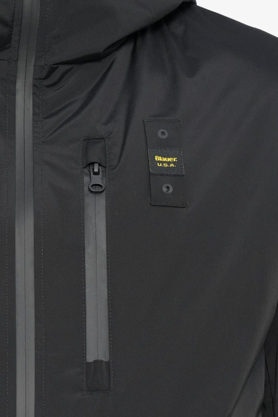 Giubbotto Full Zip Con Cappuccio Interno Eco Pelliccia Jarvis-blauer-Nero-Uomo-25wbluk11139 007110 999-