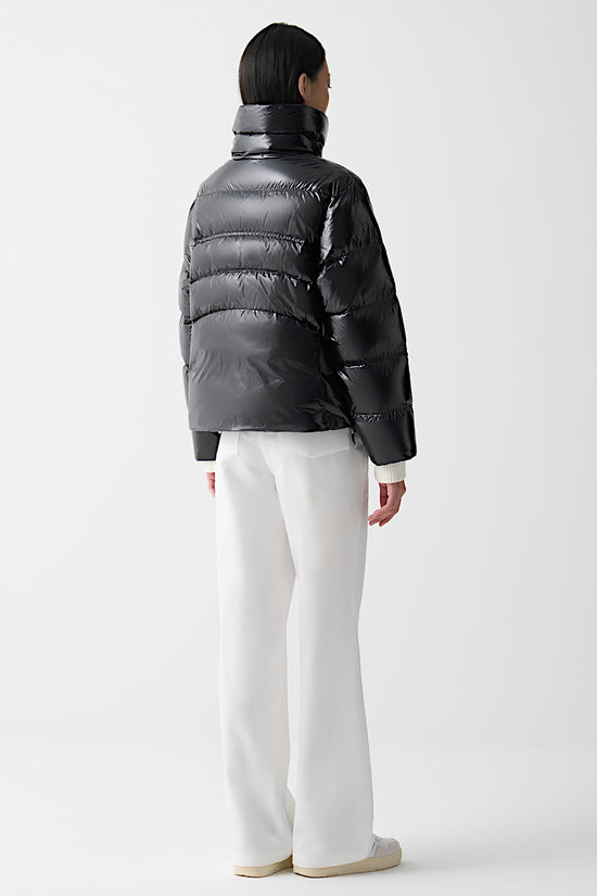 Piumino Full Zip Glossy Con Collo Alto-colmar-Nero-Donna-2269 8xv 99-