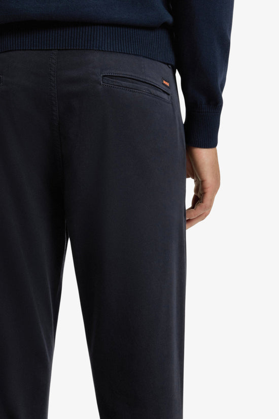 Pantaloni Chino Slim Fit In Cotone Elasticizzato-boss-Blu-Uomo-50510933 404-