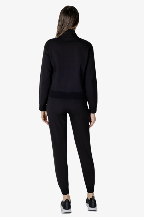 Tuta Full Zip Core Lady Stretch-emporio armani ea7-Nero-Donna-7w000085 af13135 uc001-