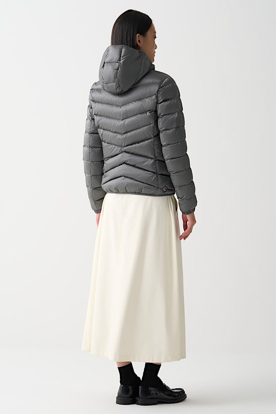 Piumino Full Zip Con Cappuccio Cangiante-colmar-Grigio-Donna-2219 2yo 506-