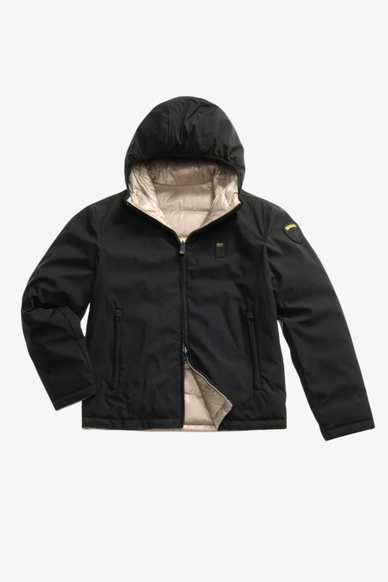 Piumino Full Zip Con Cappuccio In Nylon Reversibile Ballard-blauer-Multicolore-Uomo-25wbluc06082 005480 999-