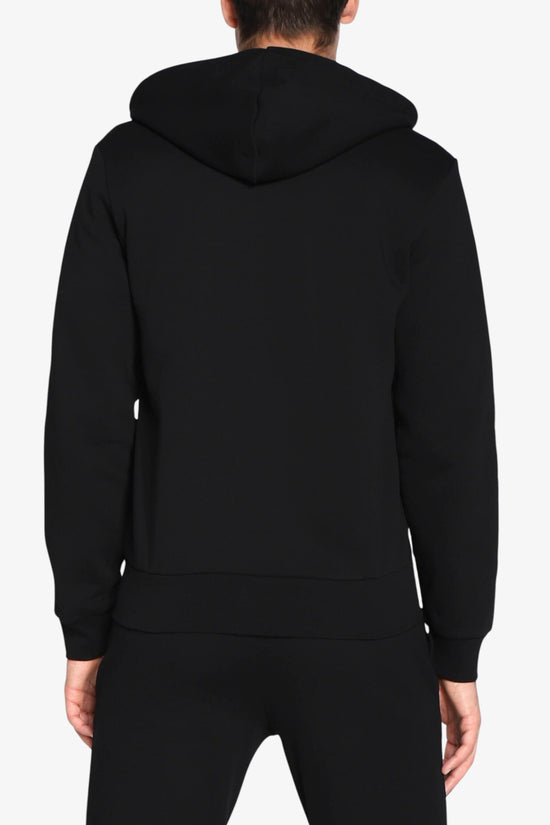 Felpa Full Zip Con Cappuccio-lacoste-Nero-Uomo-Sh9626 00 031-