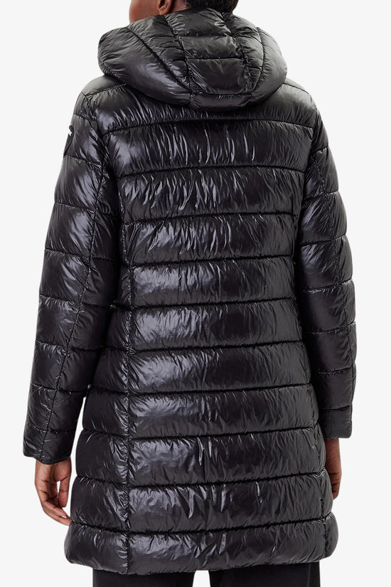 Piumino Lungo Full Zip Con Cappuccio Adelaide-blauer-Nero-Donna-25wbldk02069 006648 999ei-