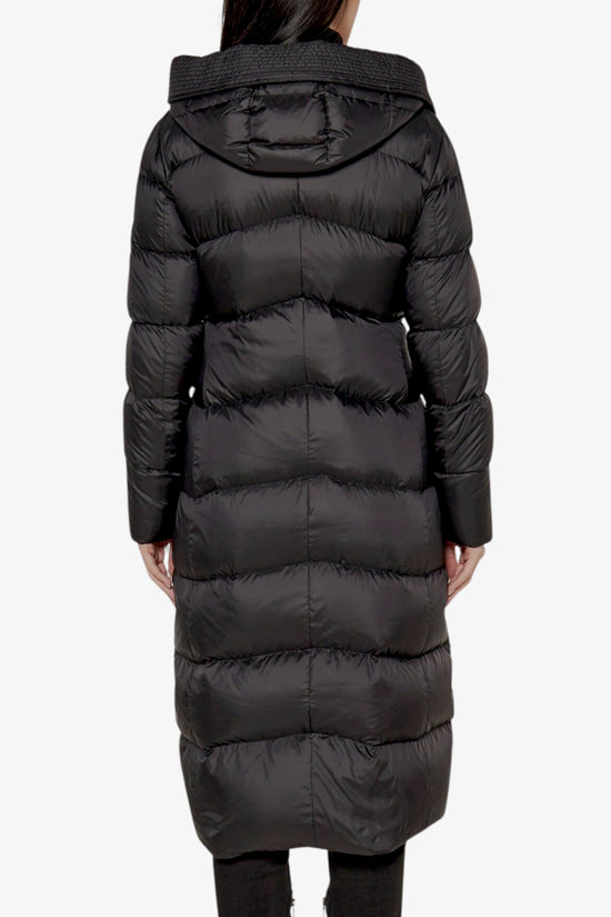 Piumino Lungo Full Zip Con Cappuccio Nunki Mqn 02-peuterey-Nero-Donna-Ped5444 01181967 ner-