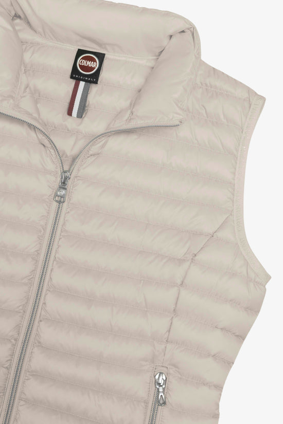 Gilet Piumino Full Zip Trapuntato-colmar-Beige-Donna-2222a 9vx 219-