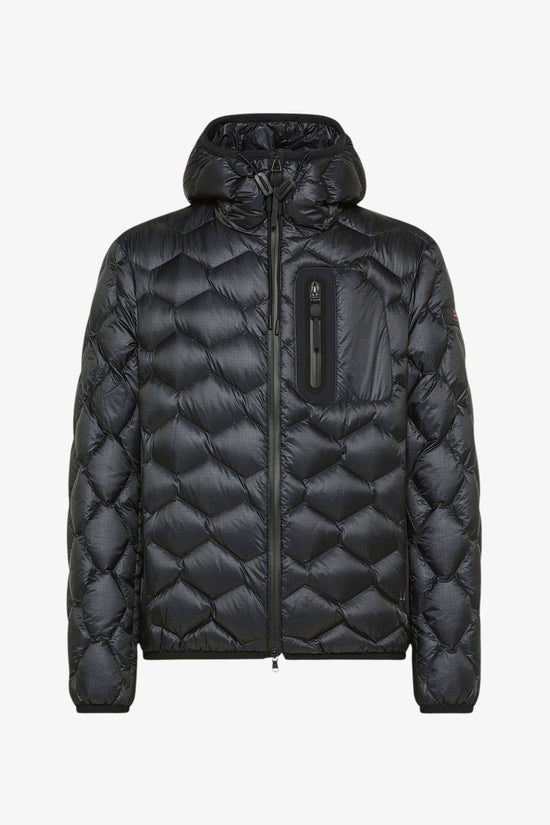 Piumino Full Zip Con Cappuccio Trapunta Geometrica Weiwei Kj Bmat-peuterey-Blu-Uomo-Peu5205 01181862 215-