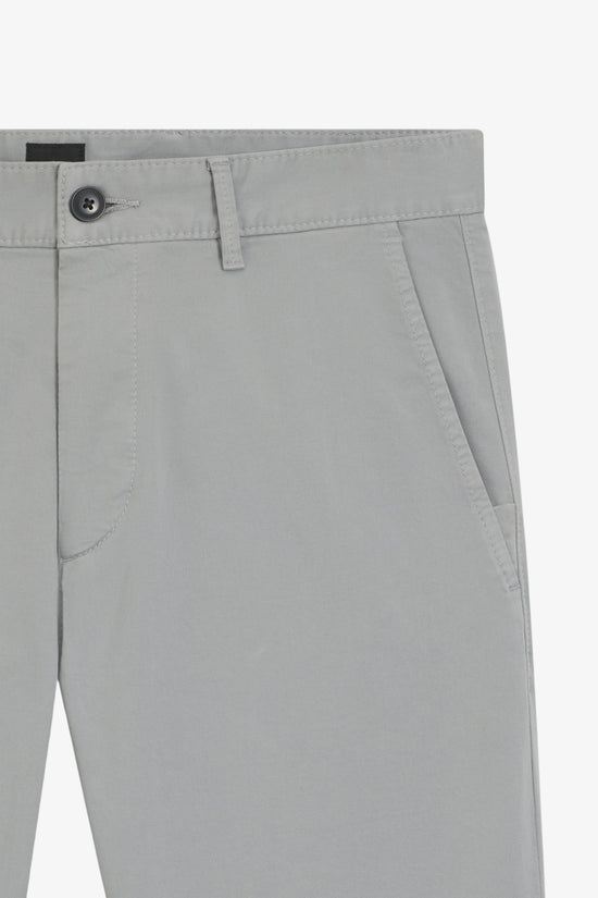 Pantaloni Chino Slim Fit In Cotone Elasticizzato-boss-Grigio-Uomo-50510933 041-