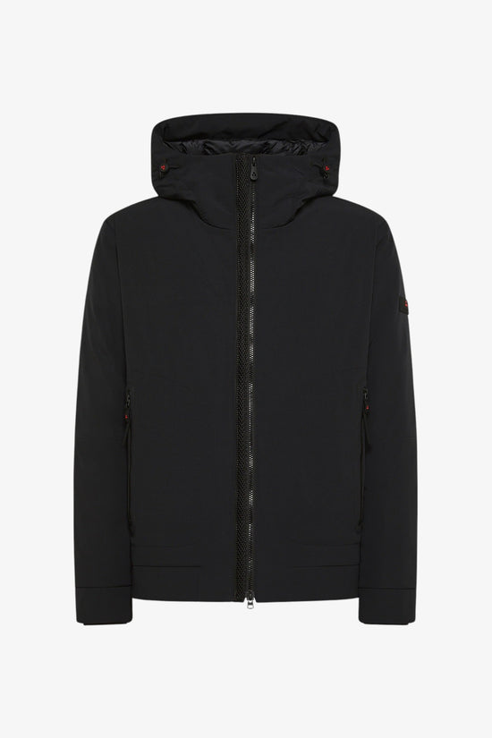 Giubbotto Full Zip Con Cappuccio In Softshell Loge Srt 01-peuterey-Nero-Uomo-Peu5566 01192020 ner-