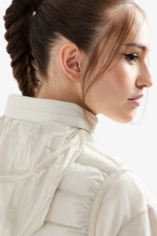 Gilet Full Zip Core Lady-emporio armani ea7-Beige-Donna-7w000087 af12477 u1112-