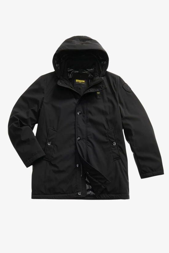Parka Full Zip Con Cappuccio Chester-blauer-Nero-Uomo-25wbluk03142 005480 999-
