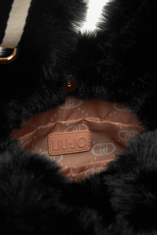 Borsa A Tracolla Piccola In Teddy-liu jo-Nero-Donna-Tf5271 e0374 22222-