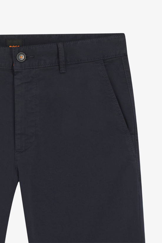 Pantaloni Chino Slim Fit In Cotone Elasticizzato-boss-Blu-Uomo-50510933 404-