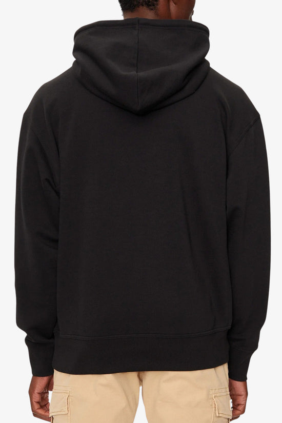 Felpa Con Cappuccio Logo Piccolo-boss-Nero-Uomo-50514530 001-