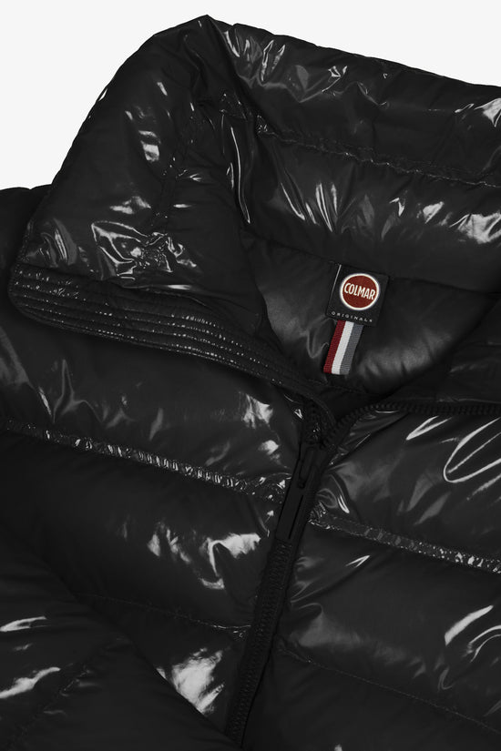 Piumino Full Zip Glossy Con Collo Alto-colmar-Nero-Donna-2269 8xv 99-