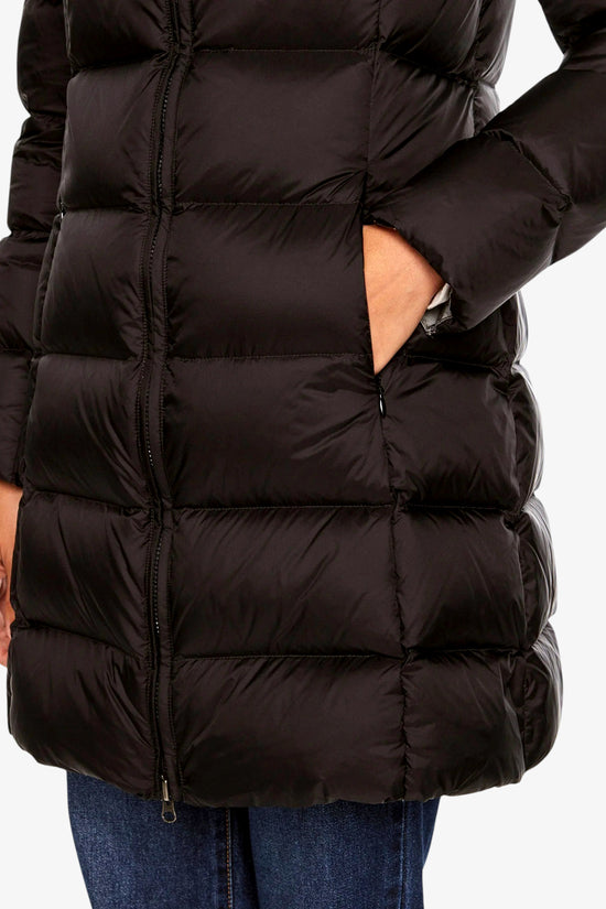 Piumino Lungo Full Zip Con Cappuccio-colmar-Nero-Donna-2221 2yo 99-