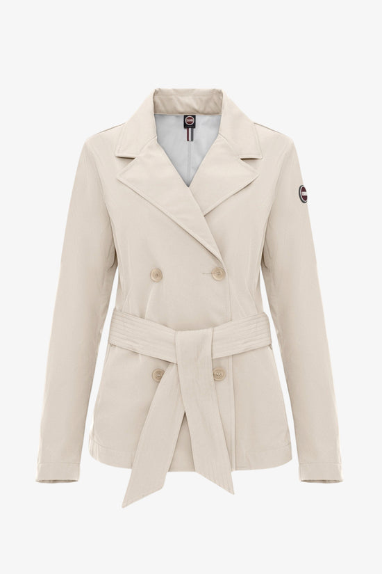 Giacca Trench Corto Softshell Con Cintura-colmar-Beige-Donna-1900 6wv 219-