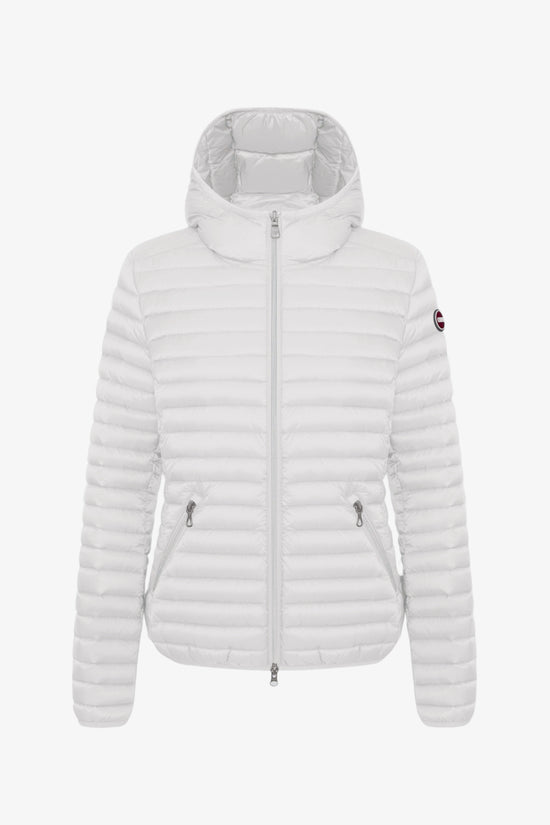 Piumino Full Zip Con Cappuccio-colmar-Bianco-Donna-2224a 9vx 01-