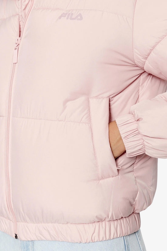 Piumino Corto Full Zip Con Cappuccio Buchen-fila-Rosa-Donna-Faw0549 40029-
