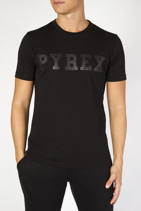 T-Shirt Maniche Corte Logo-pyrex-Nero-Uomo-20ipb41437-