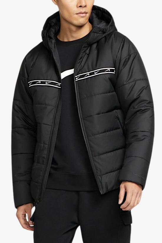 Piumino Full Zip Con Cappuccio Repeat-nike sportswear-Nero-Uomo-Dx2037 010-