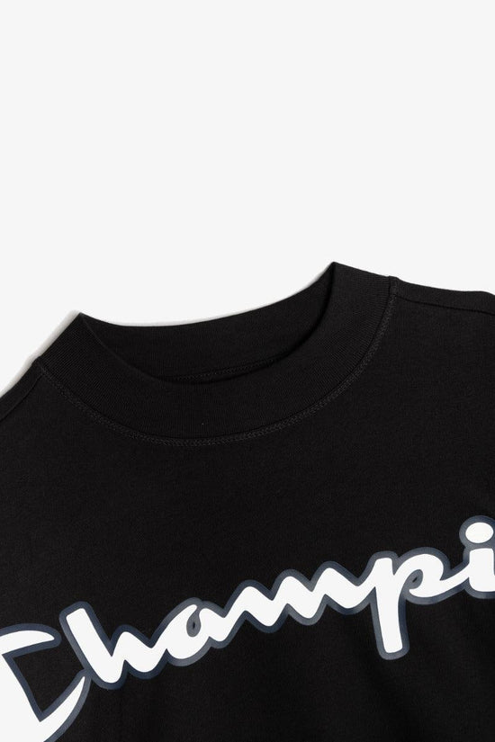 T-Shirt Corta Con Maniche Lunghe Over Big Logo-champion-Nero-Donna-113197 kk001-