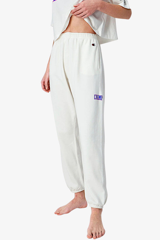Pantaloni Logo College-champion-Bianco-Donna-116083 ww036-